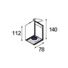 Modular Rektor Semi-Recessed Adjustable 78x78 1x LED DE | Einbauspot