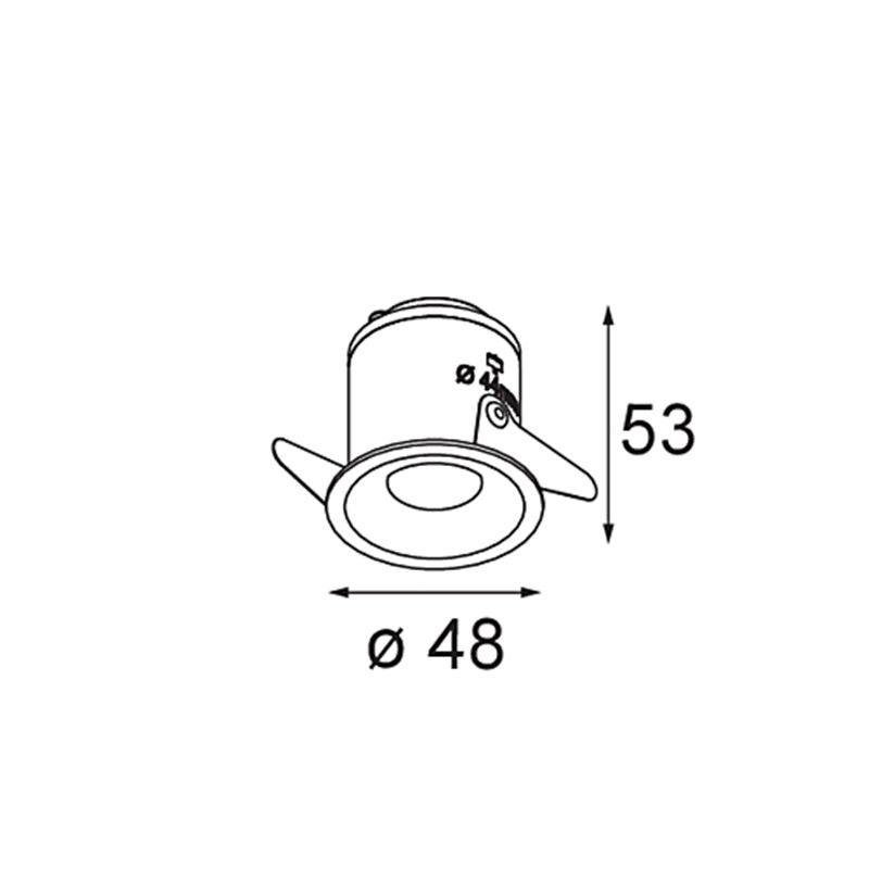 Modular Smart Cake Recessed 48 1x IP55 LED DE | Einbauspot