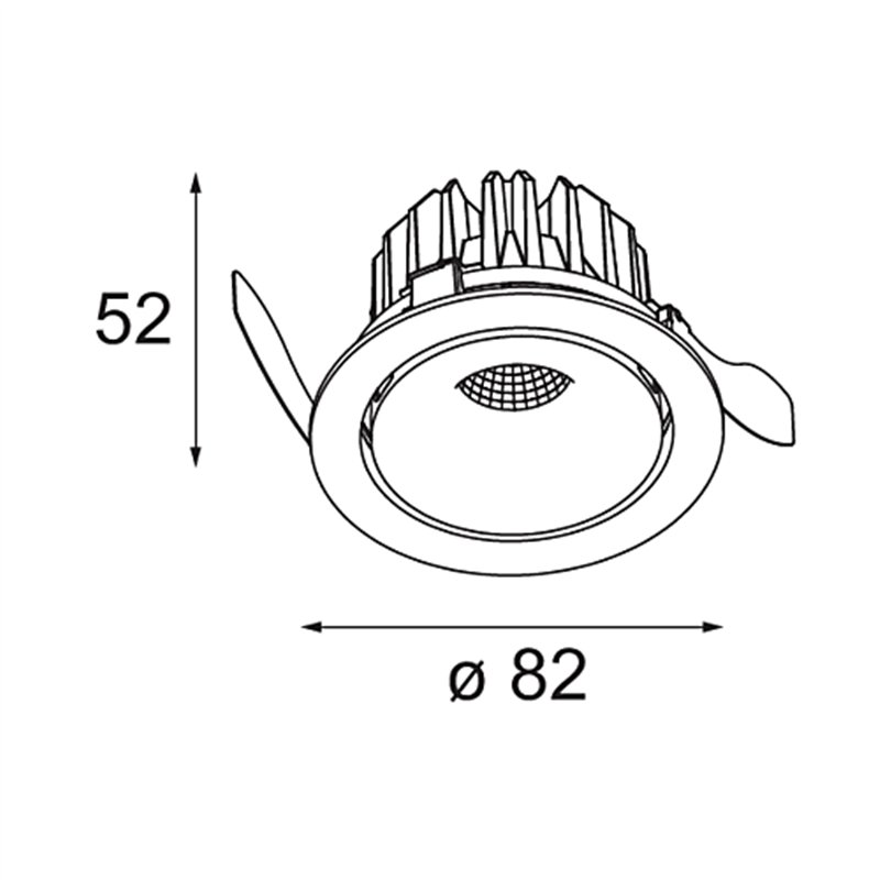 Modular Smart Cake Recessed Adjustable 82 1x LED DE | Einbauspot