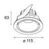 Modular Smart Lotis Recessed Adjustable 115 1x LED DE | Einbauspot