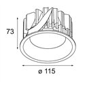 Modular Smart Lotis Recessed 115 1x IP54 LED DE | Recessed spot