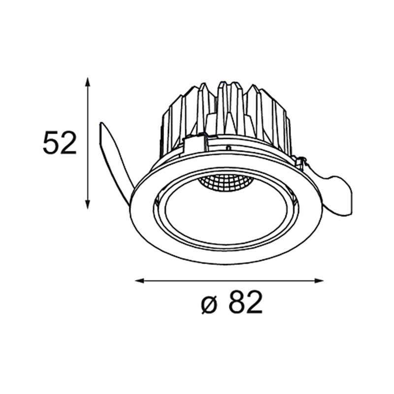 Modular Smart Lotis Recessed Adjustable 82 1x LED DE | Einbauspot