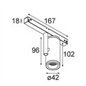 Modular Medard Track 48V Adjustable 42 1x LED | Track lighting fixture