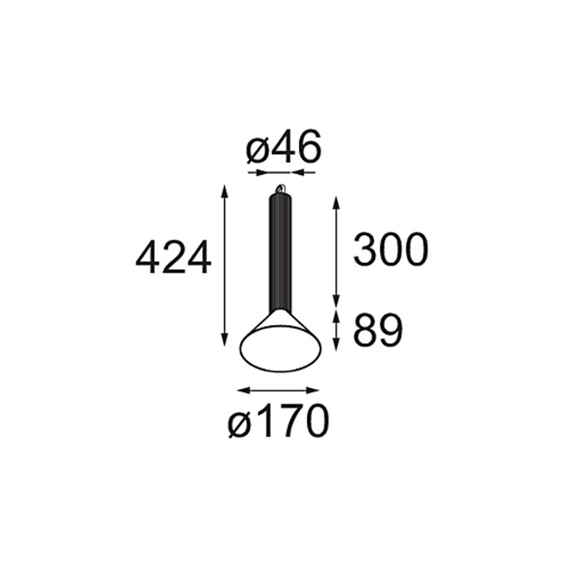 Modular Extruded Suspended 46 300 1x LED DE | Hängelampe