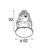 Modular Tetrix Oblique Recessed 62 1x IP55 LED DE | Einbauspot