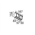 Modular Rektor Track 48V Adjustable 57x50 2x LED | Track lighting fixture