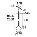 Modular Extruded Track 48V Suspended 46 300 1x LED | Track lighting fixture