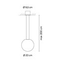 Vibia Circus solo Ø 20 cm - 0185 suspension lamp