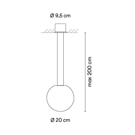 Vibia Circus solo Ø 20 cm - 0185 suspension lamp