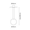 Vibia Circus solo Ø 20 cm - 0185 Hängelampe