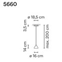 Vibia North 16 suspension lamp