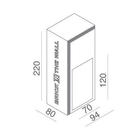 BRICK IN THE WALL Mini LED DIM 100LM IP20