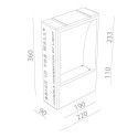 BRICK IN THE WALL Normall IP20 LED 900LM 230VAC WARMDIM