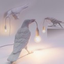 SELETTI Bird Lamp  Left Indoor White