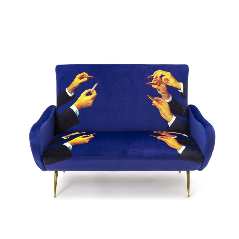 SELETTI Toiletpaper Two Seater Sofa - Lipsticks