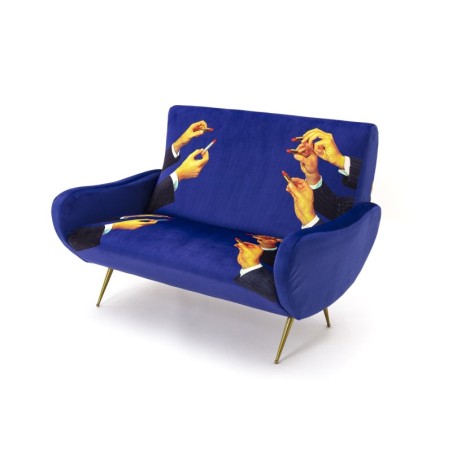 SELETTI Toiletpaper Two Seater Sofa - Lipsticks