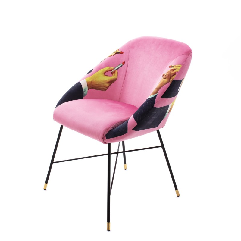 SELETTI Toiletpaper Chair - Lipsticks Pink