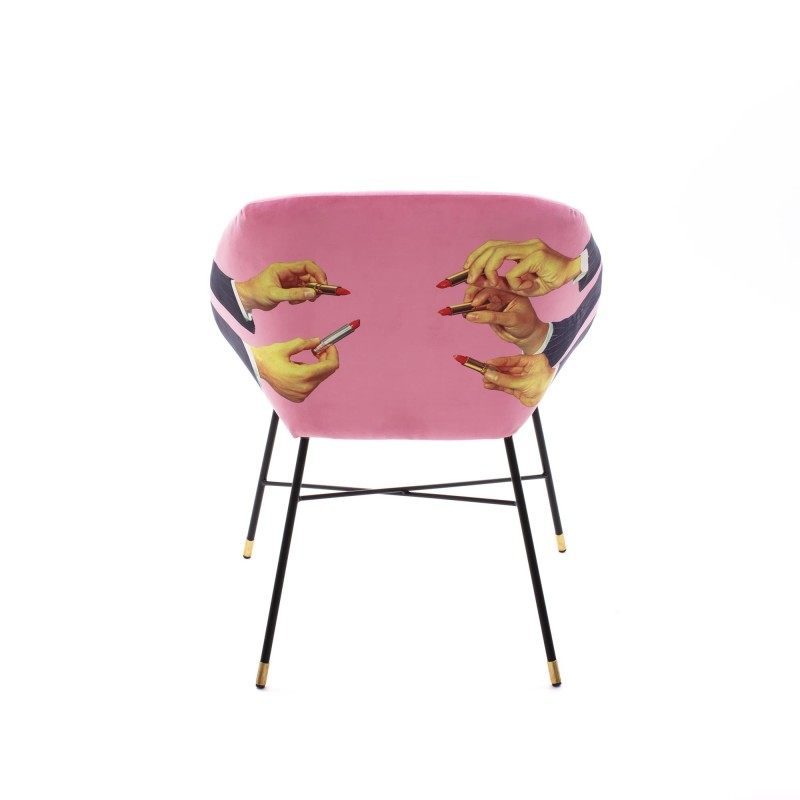 SELETTI Toiletpaper Chair - Lipsticks Pink