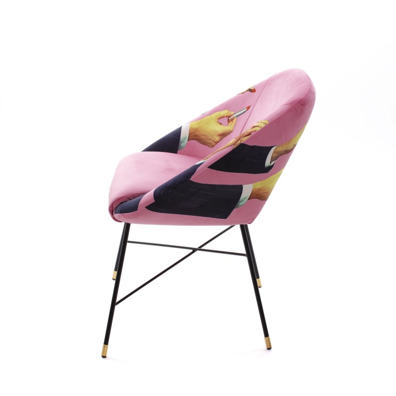 SELETTI Toiletpaper Chair - Lipsticks Pink