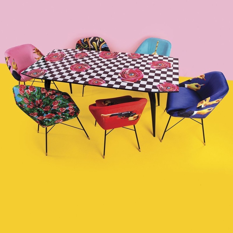 SELETTI Toiletpaper Chair - Lipsticks Pink