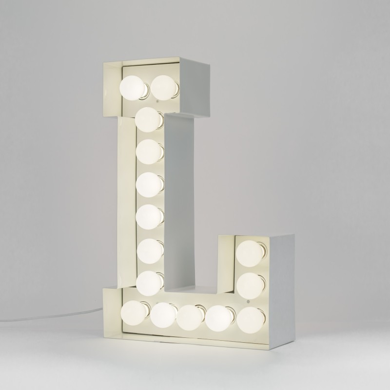 SELETTI Vegaz Metal Letter with LED - L