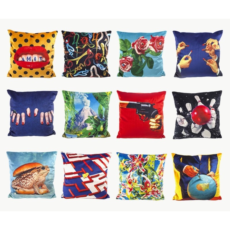 SELETTI Toiletpaper Pillow  - Flowers with holes