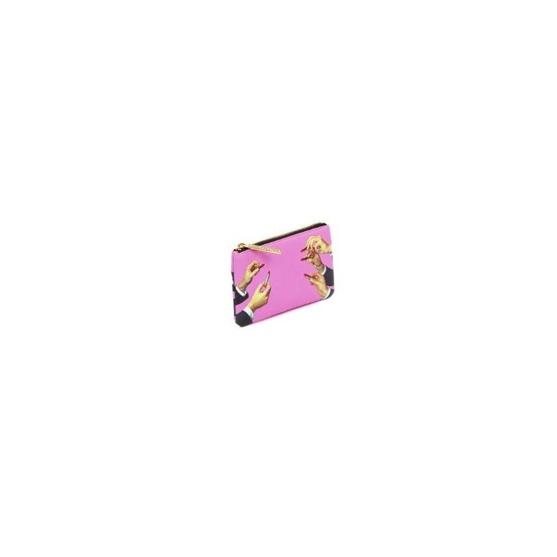 SELETTI Toiletpaper Coin Bag 15,5x9,5 - LIPSTICKS PINK