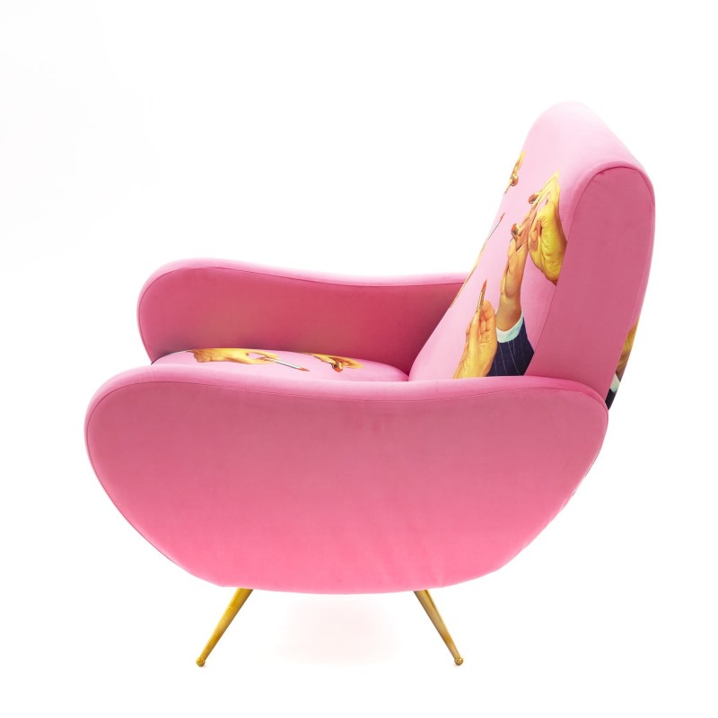 SELETTI Toiletpaper Armchair  - Pink - Lipsticks