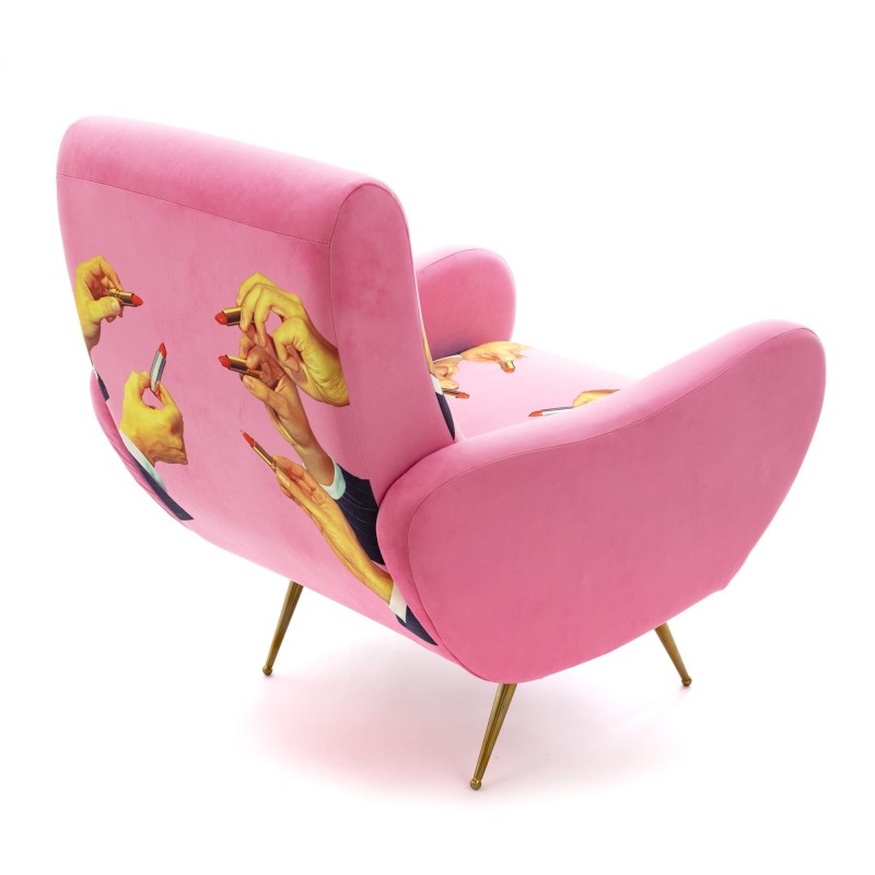 SELETTI Toiletpaper Armchair  - Pink - Lipsticks