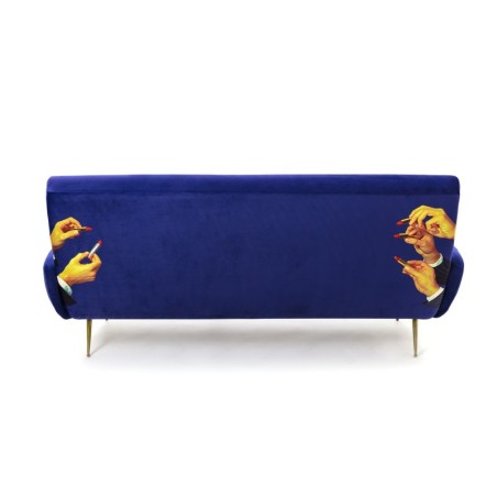 SELETTI Toiletpaper Three Seater Sofa - Lipsticks