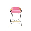 SELETTI Toiletpaper High Stool - Pink - Lipsticks