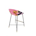 SELETTI Toiletpaper High Stool - Pink - Lipsticks
