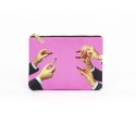 SELETTI Toiletpaper Beauty case "square" 21x15,5 - LIPSTICKS PINK