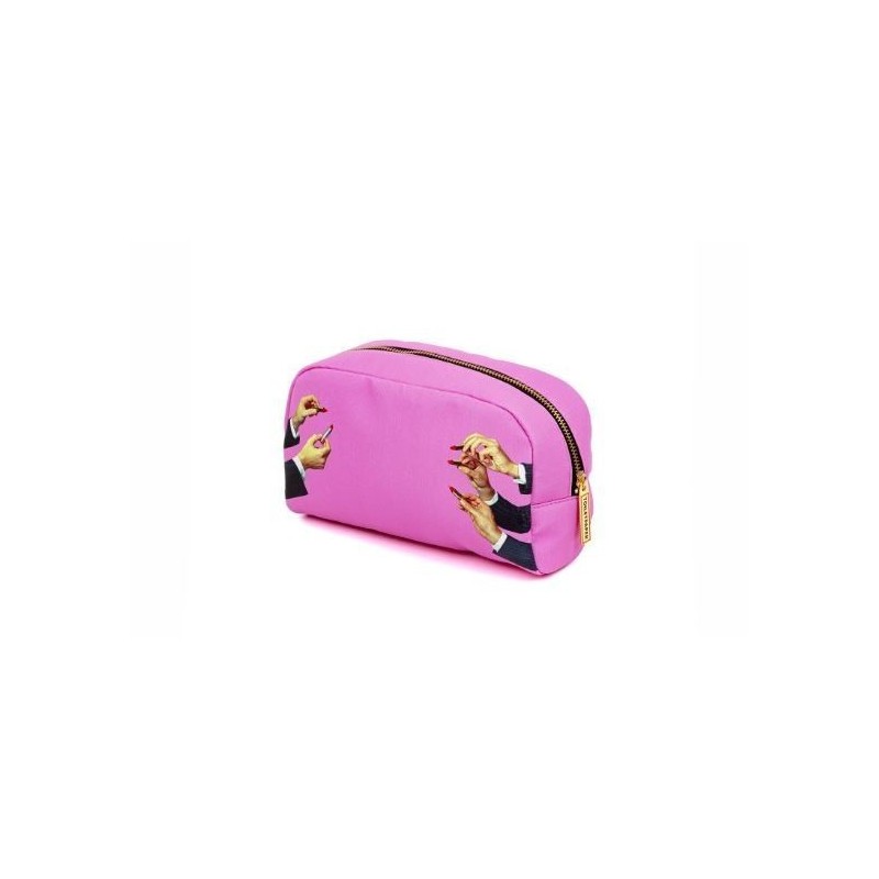SELETTI Toiletpaper Beauty case Large 23x8 h.13 - LIPSTICKS PINK