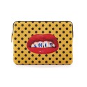 SELETTI Toiletpaper printed pu laptop bag - shit