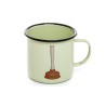 SELETTI Toiletpaper mug metal enameled - plunger