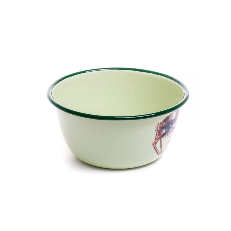 SELETTI Toiletpaper bowl metal enameled - eye