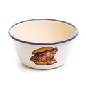 SELETTI Toiletpaper bowl metal enameled - toad