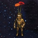 SELETTI Cosmic Diner Porcelain Starman vase Cosmic Diner - Gold