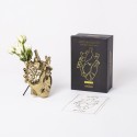 SELETTI Vase in porcelain "Love In Bloom" - Gold