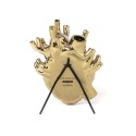 SELETTI Vase in porcelain "Love In Bloom" - Gold