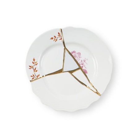 SELETTI Kintsugi Porcelain dessert plate n'2