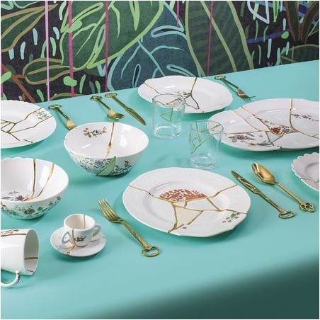 SELETTI Kintsugi Porcelain plate n'2