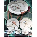 SELETTI Kintsugi Porcelain plate n'3