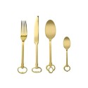 SELETTI gold-keytlery set of 24 cutlery 18/0 stainless electroplated, 6 places
