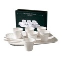 SELETTI coffee set 6 cups + 6 stirrers + 1 tray in porcelain