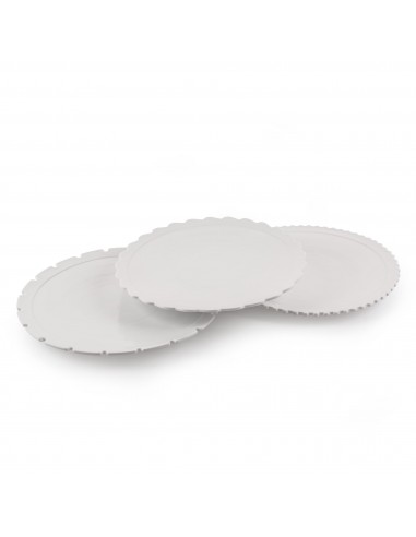 SELETTI Machine Collection set of 3 assorted porcelain dinner plates