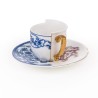SELETTI Hybrid Porcelain coffee cup + plate  - Eufemia