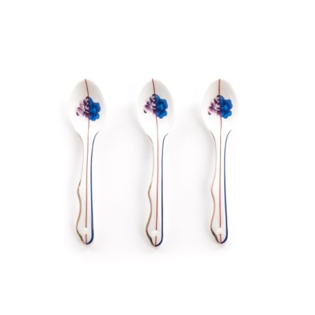 SELETTI Hybrid Porcelain Spoon Set of 3 - Armilla