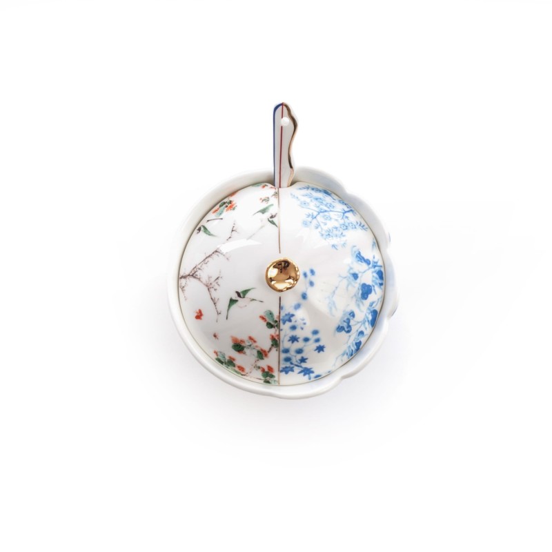 SELETTI Hybrid Porcelain Sugar Pot - Maurilia